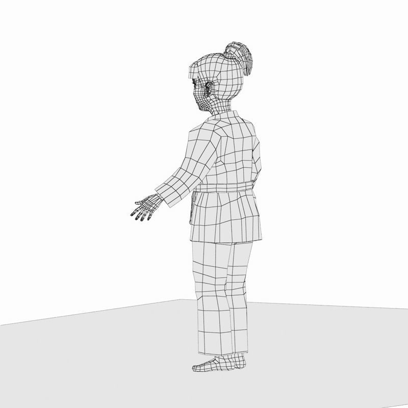 Naomi Low-poly 3D model_14