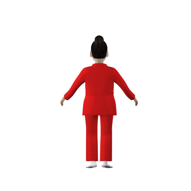 Naomi Low-poly 3D model_6