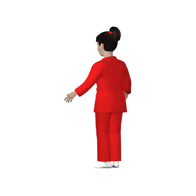 Naomi Low-poly 3D model_7