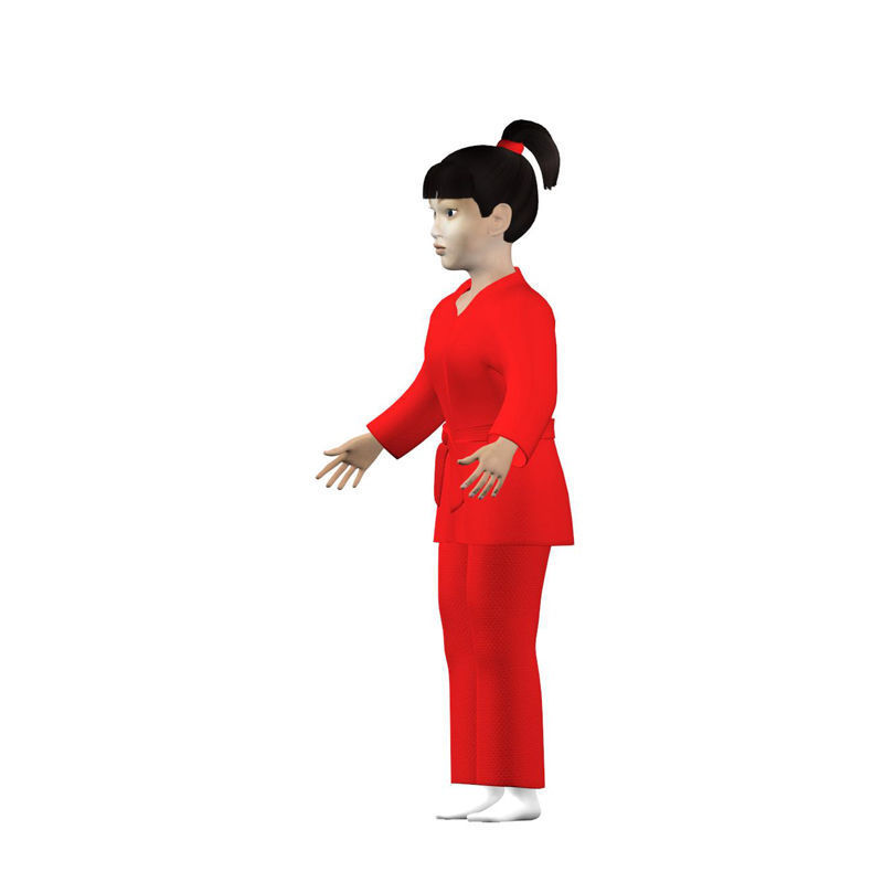 Naomi Low-poly 3D model_8