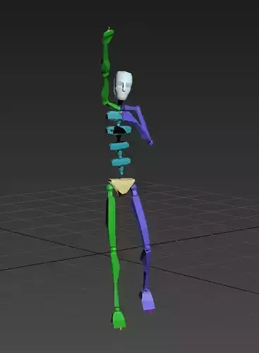 yellow red card 46-8in1 motioncapture 3D model