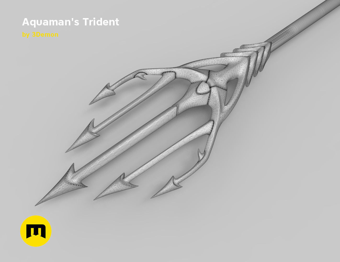 Aquaman - Trident of Neptune 3D print model_8