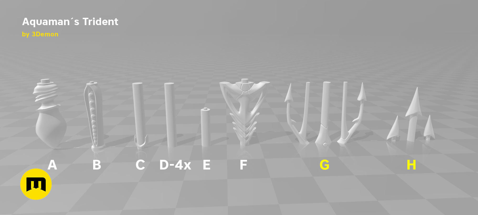 Aquaman - Trident of Neptune 3D print model_14