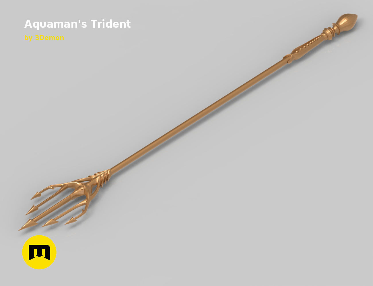 Aquaman - Trident of Neptune 3D print model_3