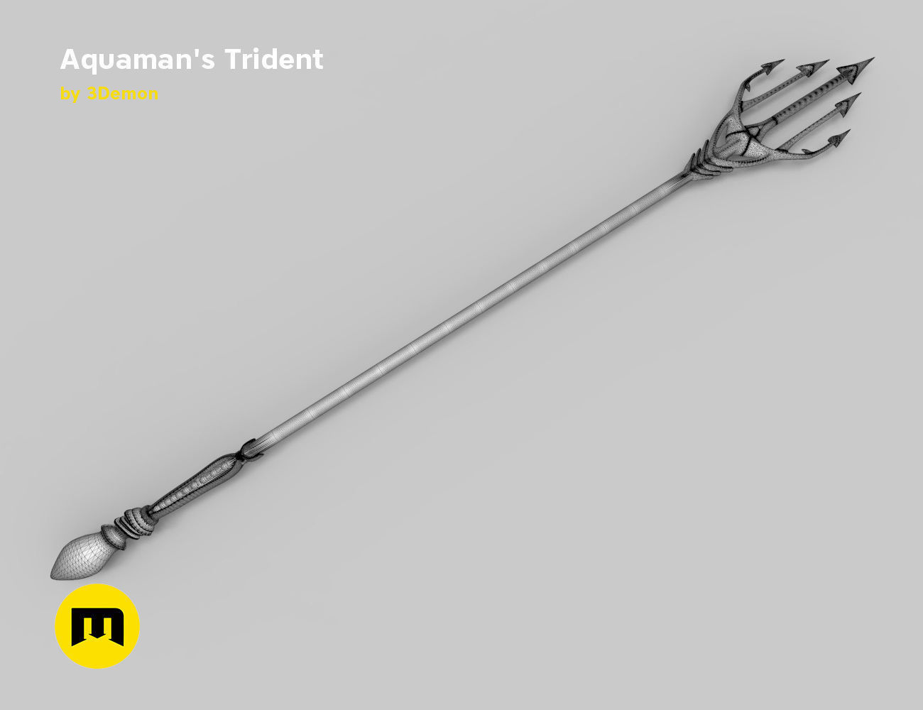 Aquaman - Trident of Neptune 3D print model_11