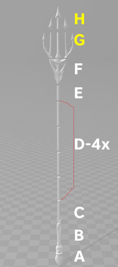 Aquaman - Trident of Neptune 3D print model_13