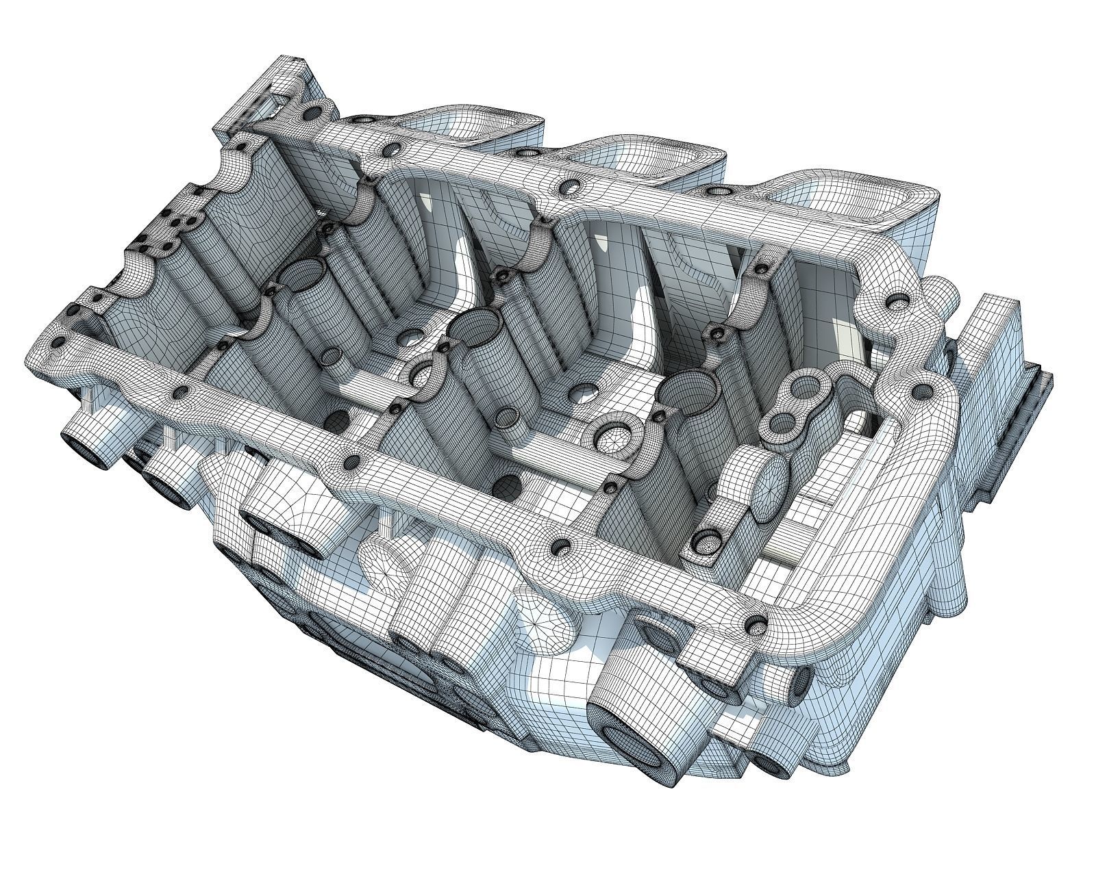 Engine Head 3D model_7