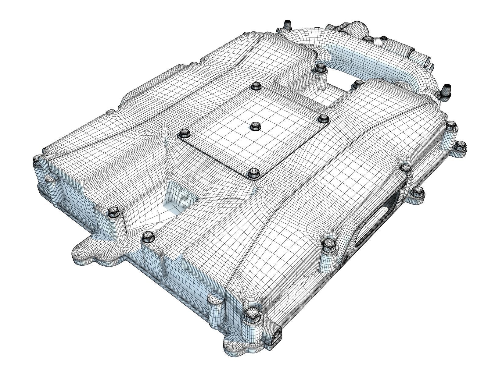 Engine Supercharger 3D model_5