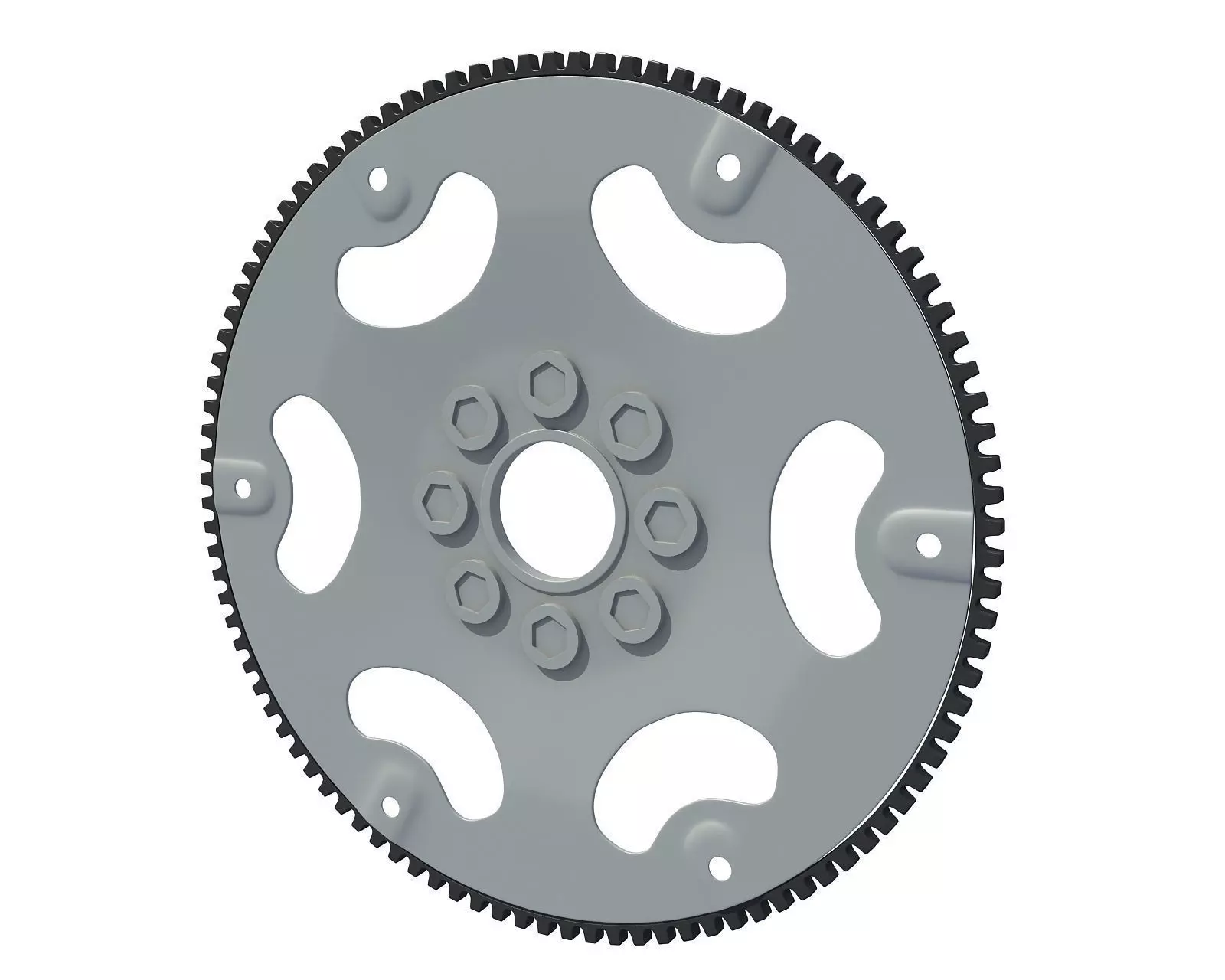Flexplate flywheel 3D model_0