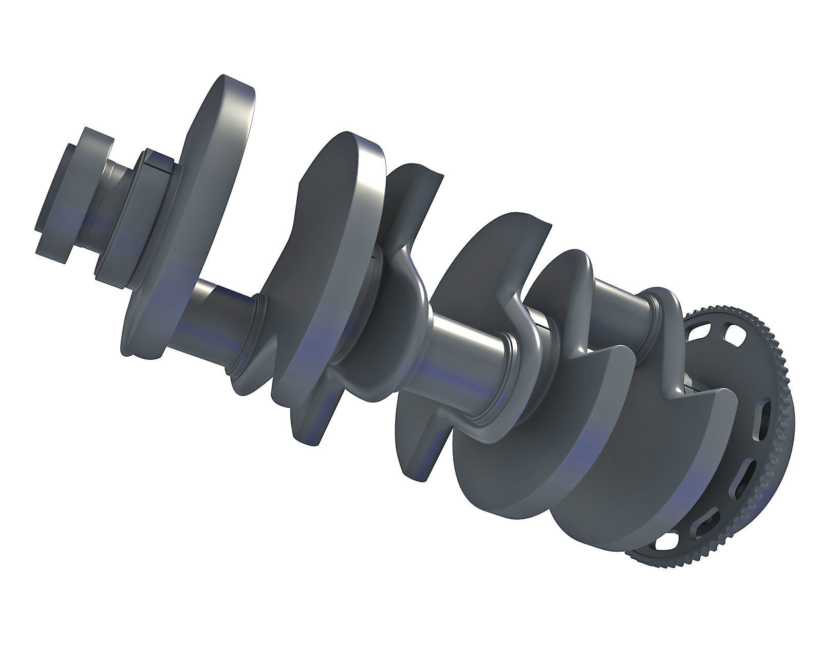 Crankshaft V6 Engine 3D model CGTrader