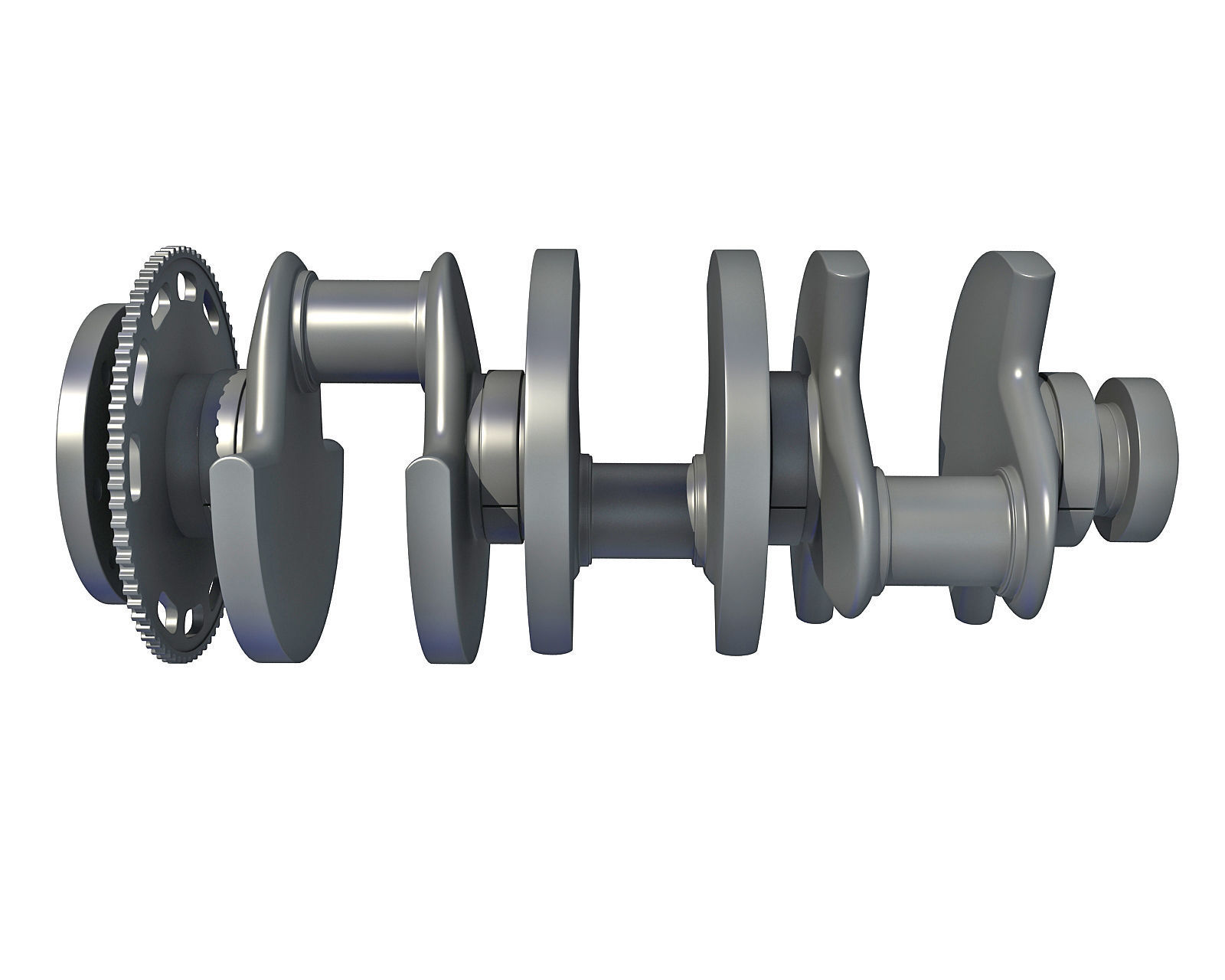 Crankshaft V6 Engine 3D model CGTrader