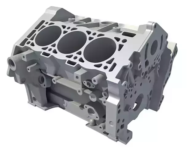 V6 Engine Block 3D model