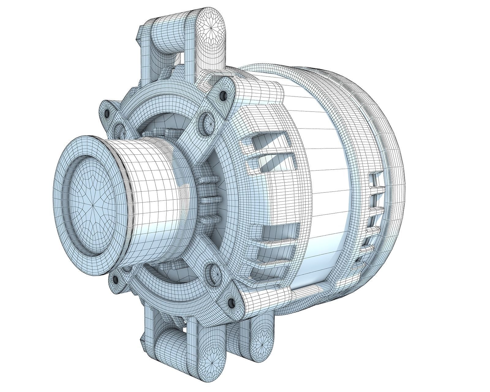 Alternator electric motor 3D model_6