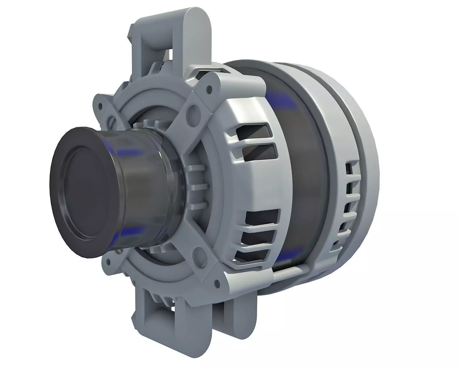 Alternator electric motor 3D model_0