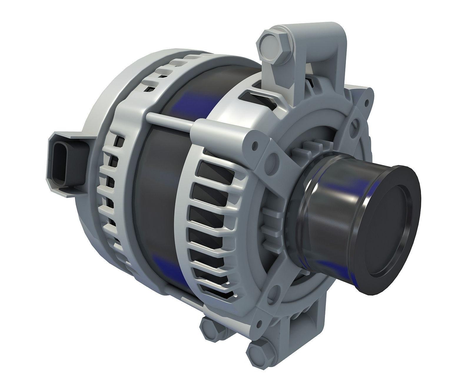 Alternator electric motor 3D model_1