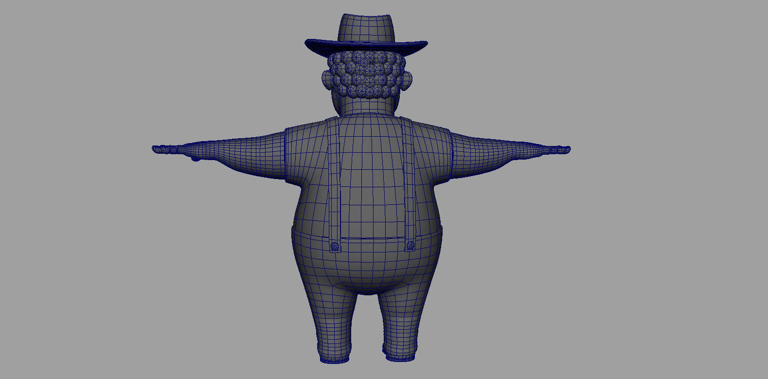 Cartoon Man Rigged  Low-poly 3D model_24