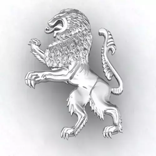 LION HERALDIC 3D print model