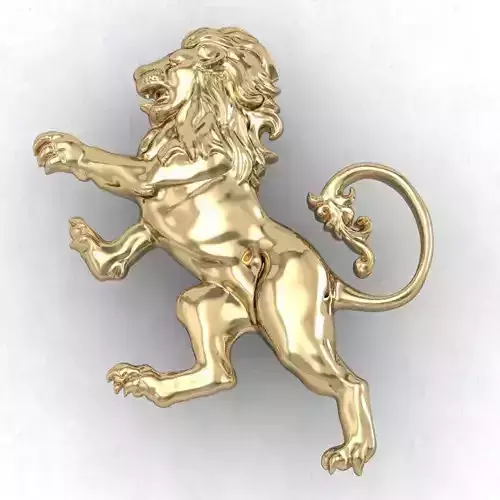 LION HERALDIC 3D print model