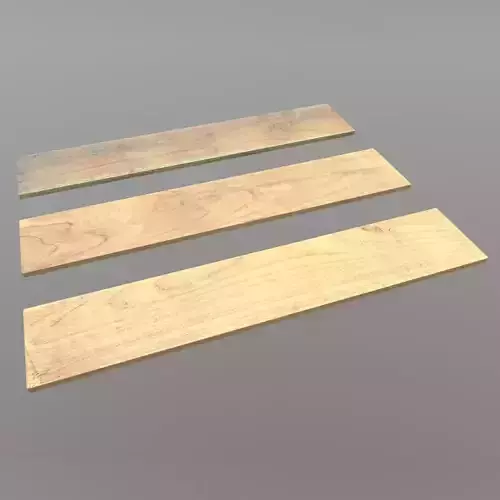 Plank three wooden planks