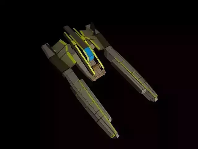 small space ship - fighter 002