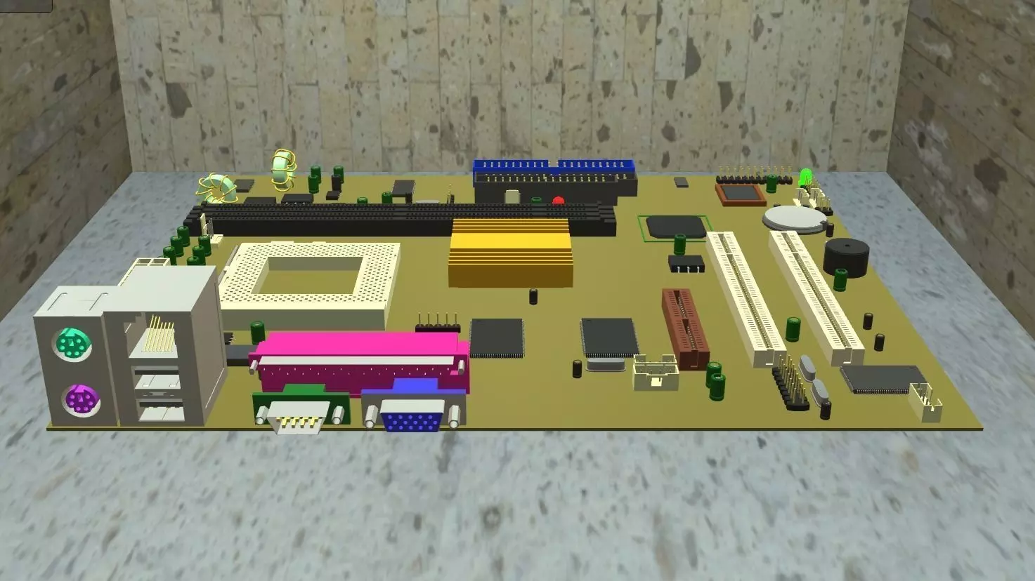 Mother Board 3D model_0