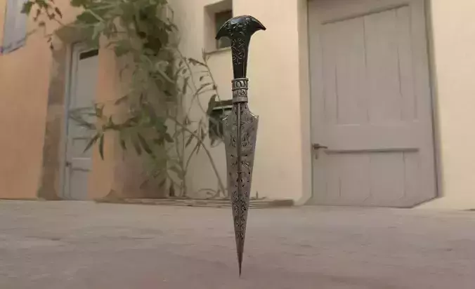 Bellatrix Lestrange Dagger Low-poly 3D model