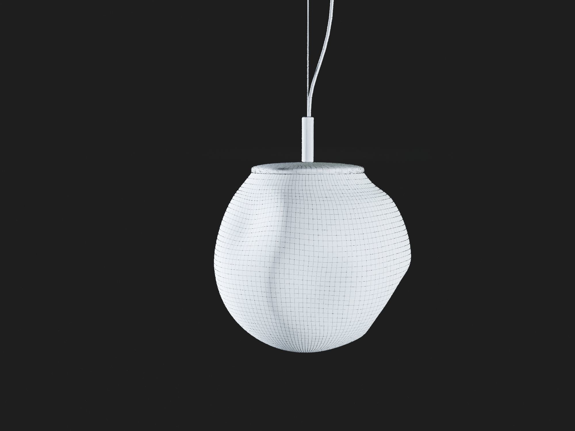 Avia M modern glass pendant light 3D model_4