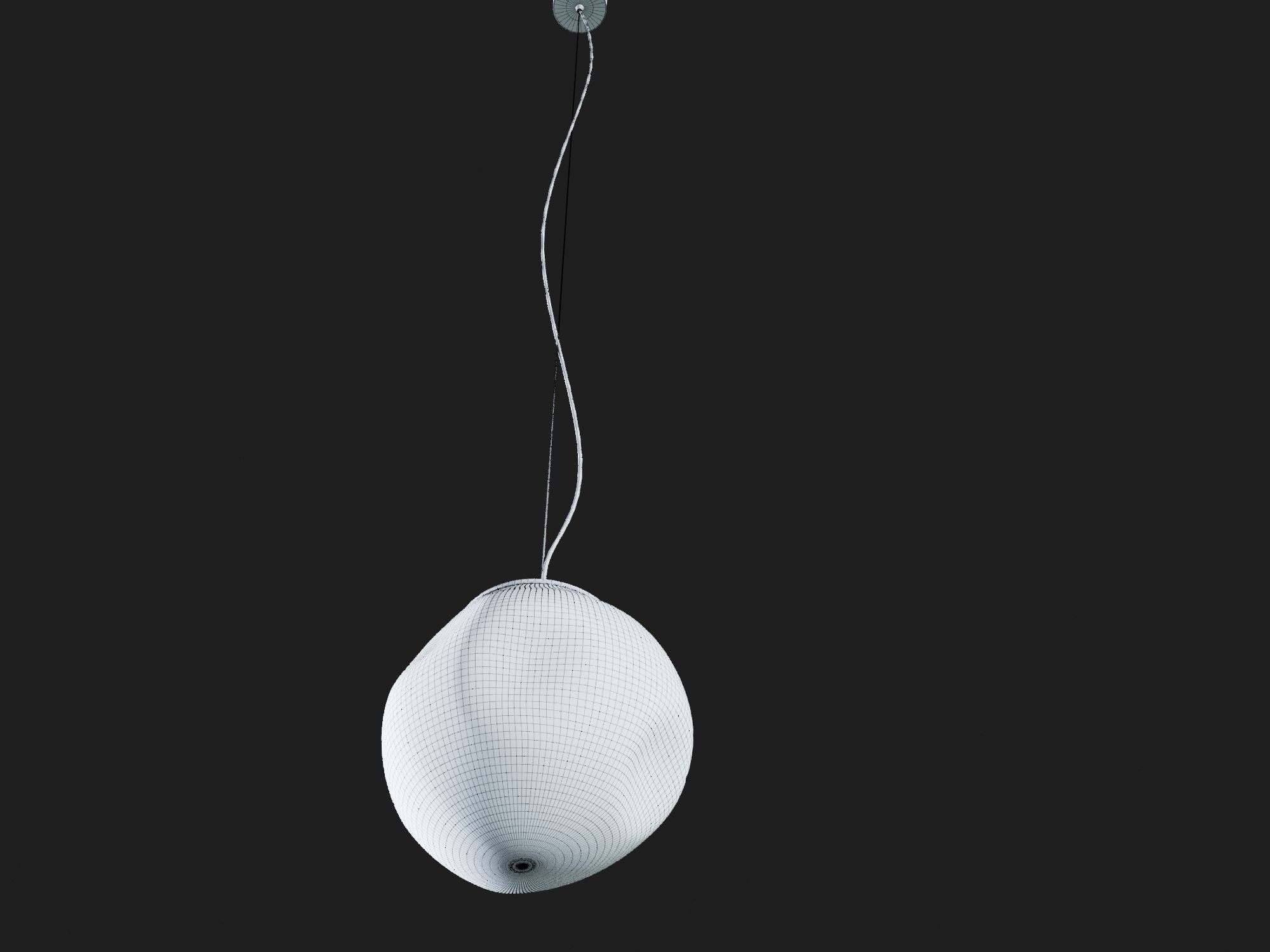 Avia M modern glass pendant light 3D model_3