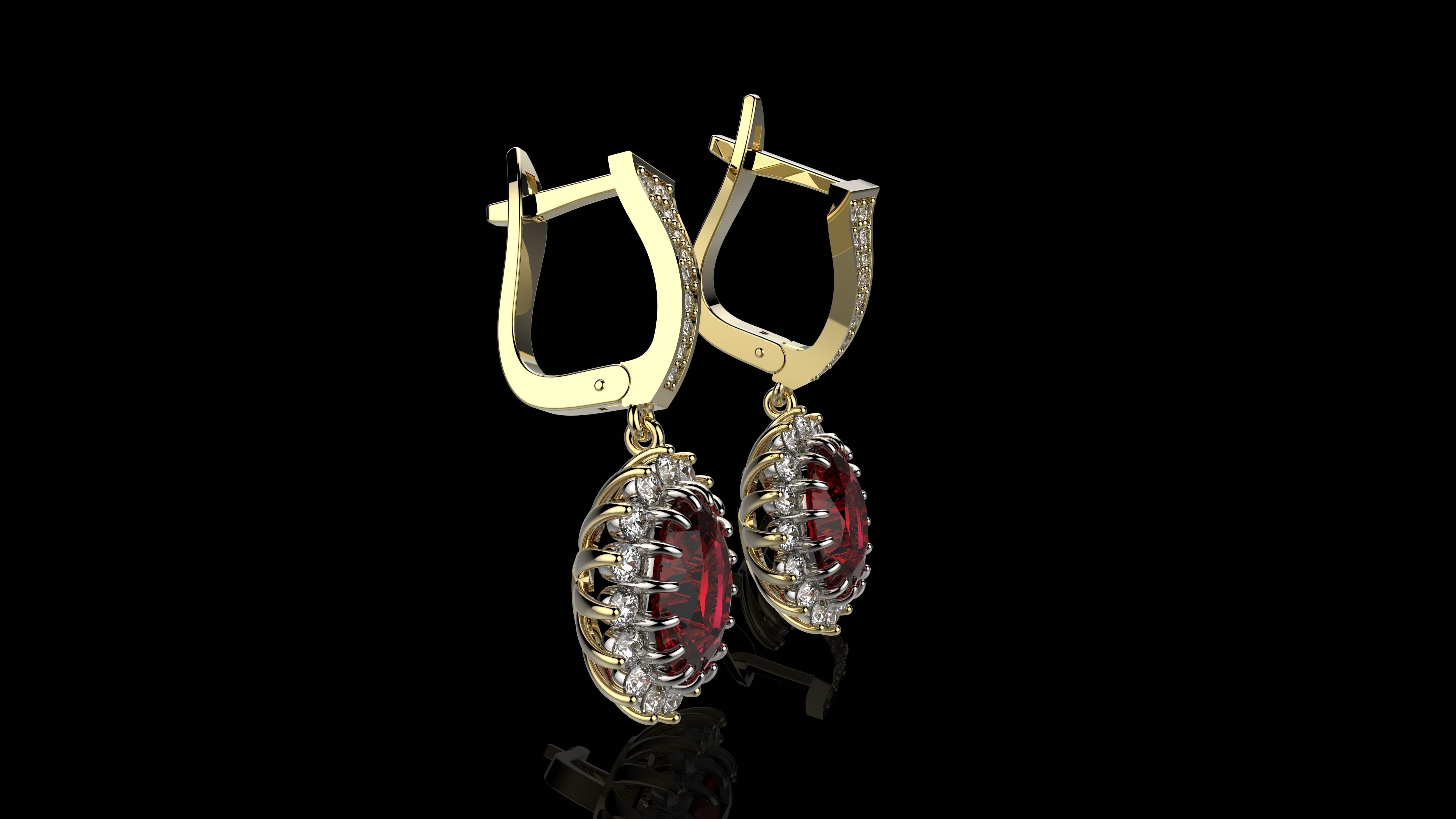 A EARRINGS N24 3D print model_2