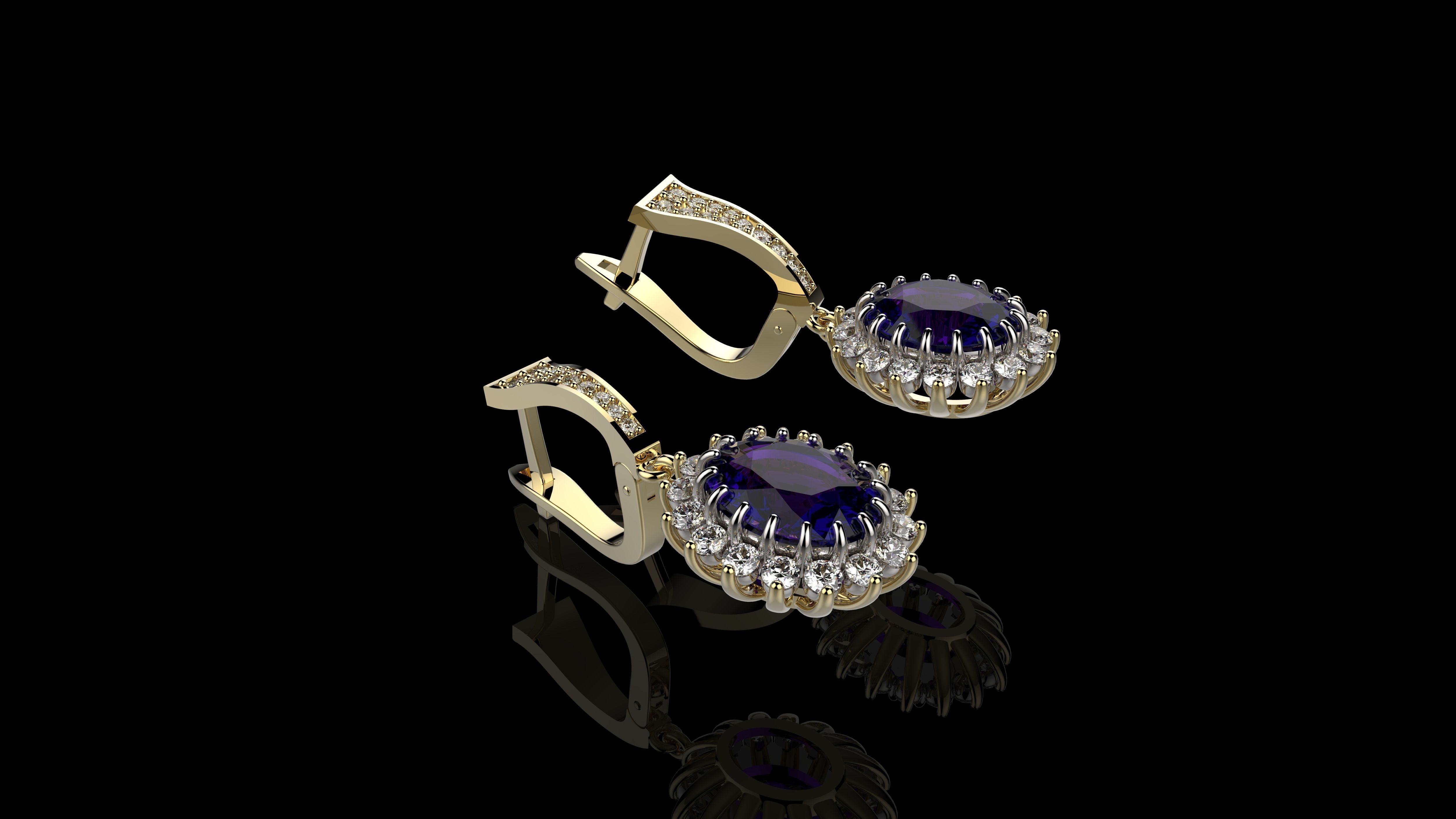 A EARRINGS N24 3D print model_1