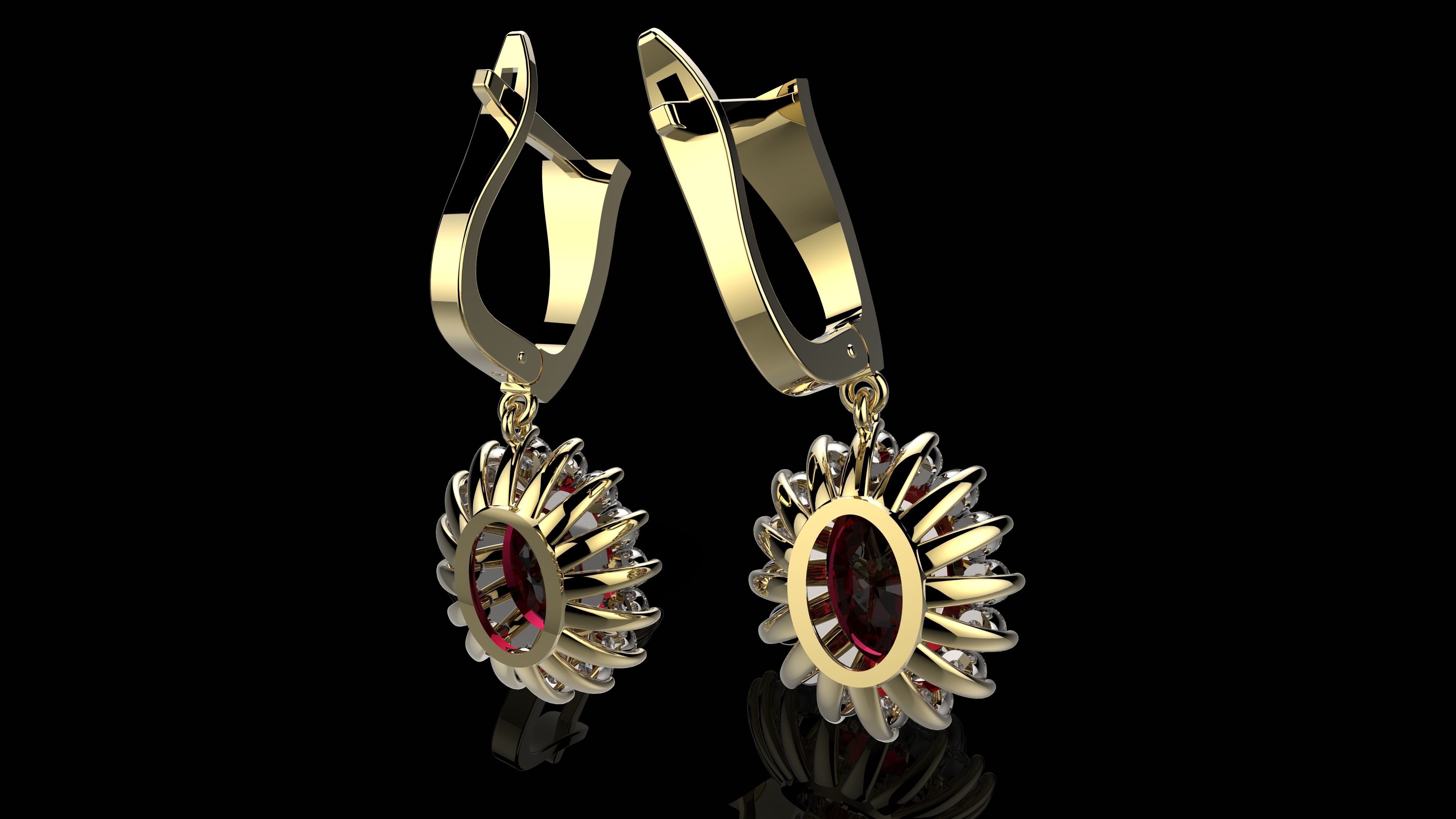 A EARRINGS N24 3D print model_3
