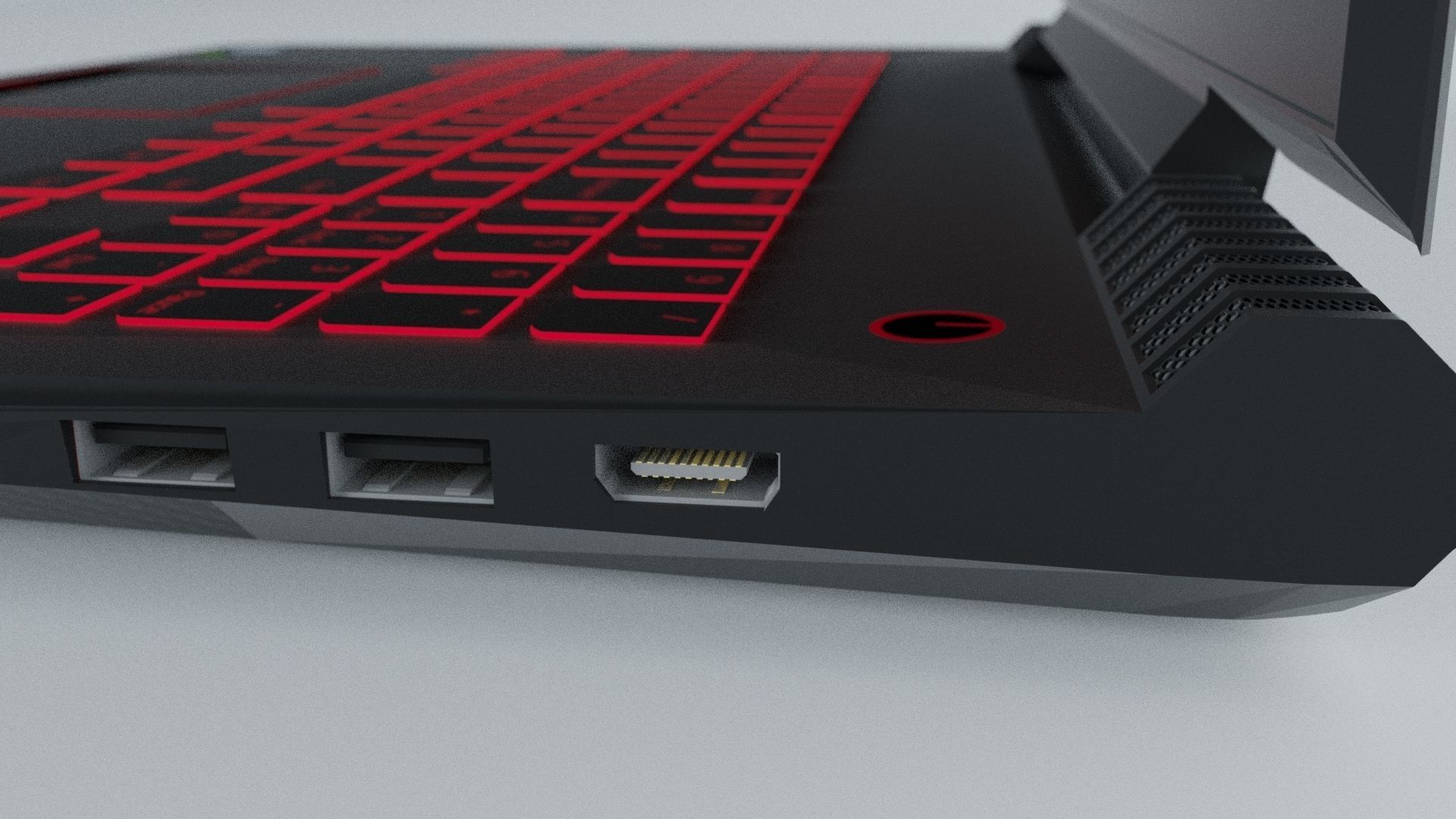 Lenovo Legion Y520 gaming laptop 3D model_5