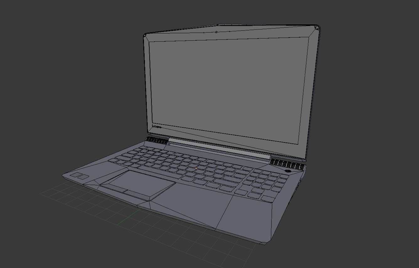 Lenovo Legion Y520 gaming laptop 3D model_7