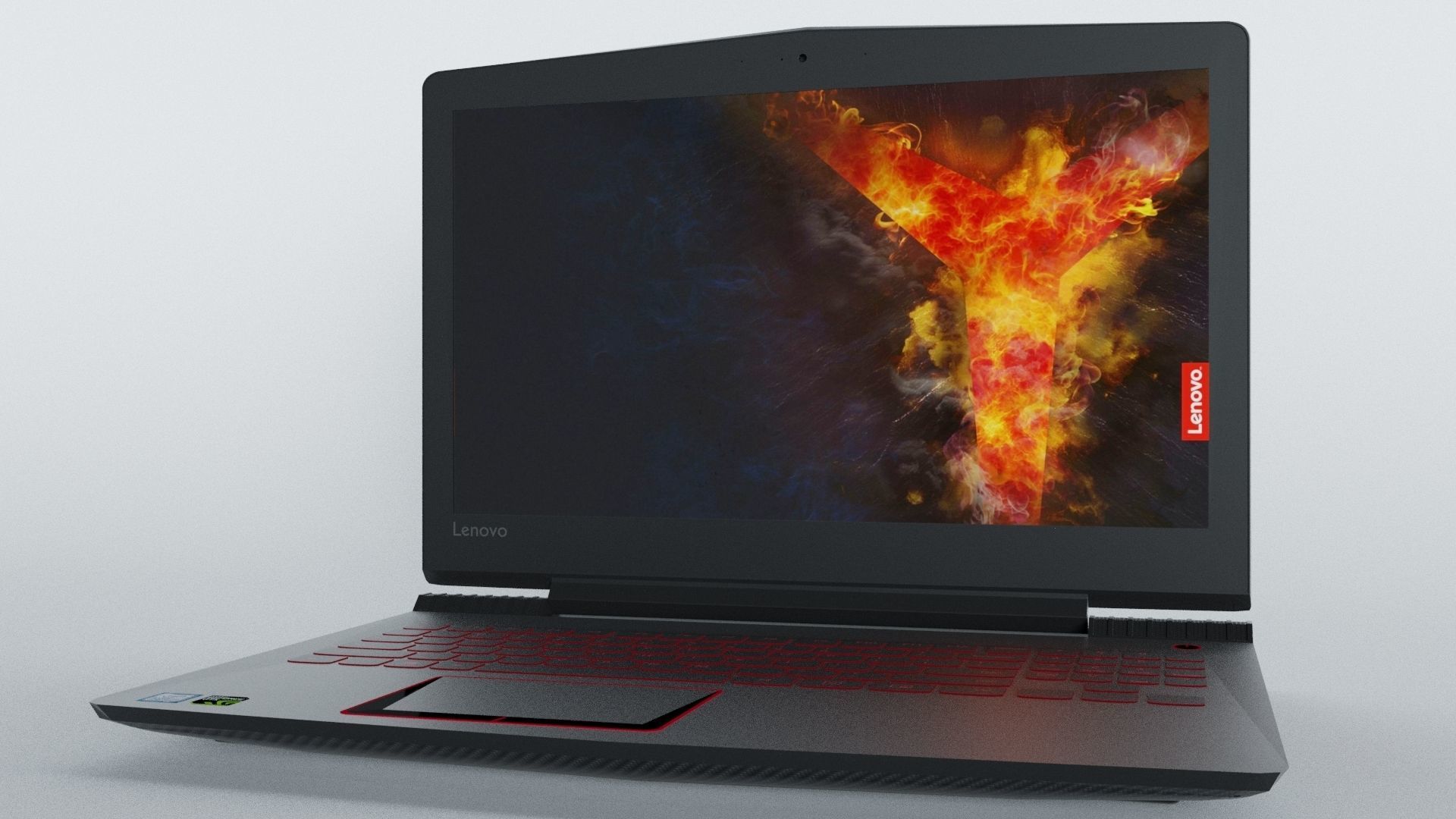 Lenovo Legion Y520 gaming laptop 3D model_2