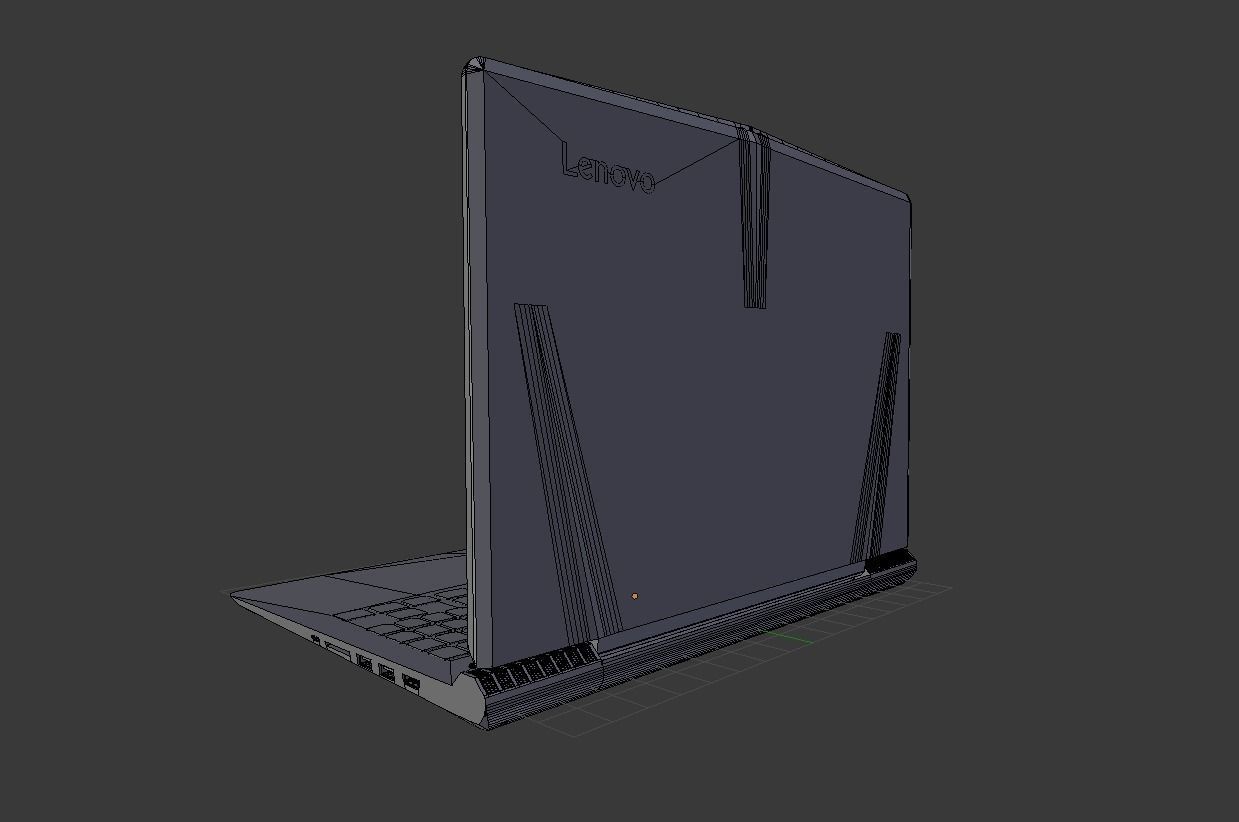 Lenovo Legion Y520 gaming laptop 3D model_8