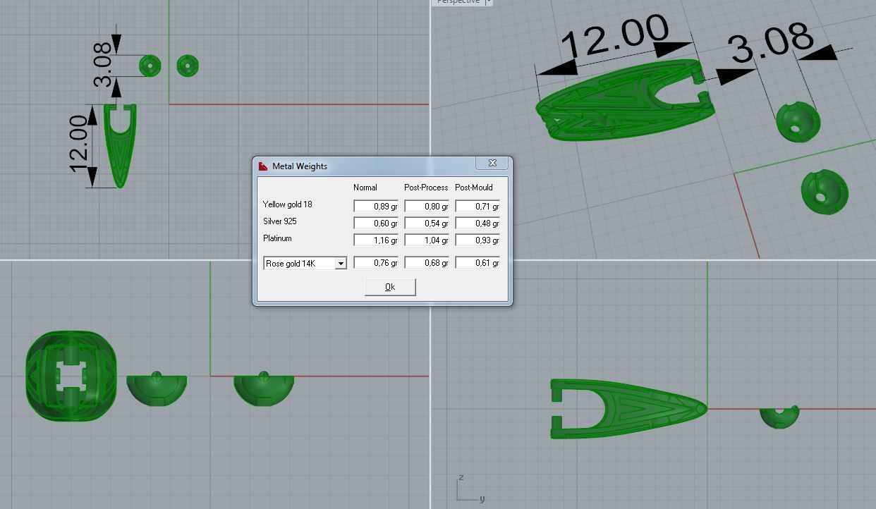 Gold chain 3D print model_5