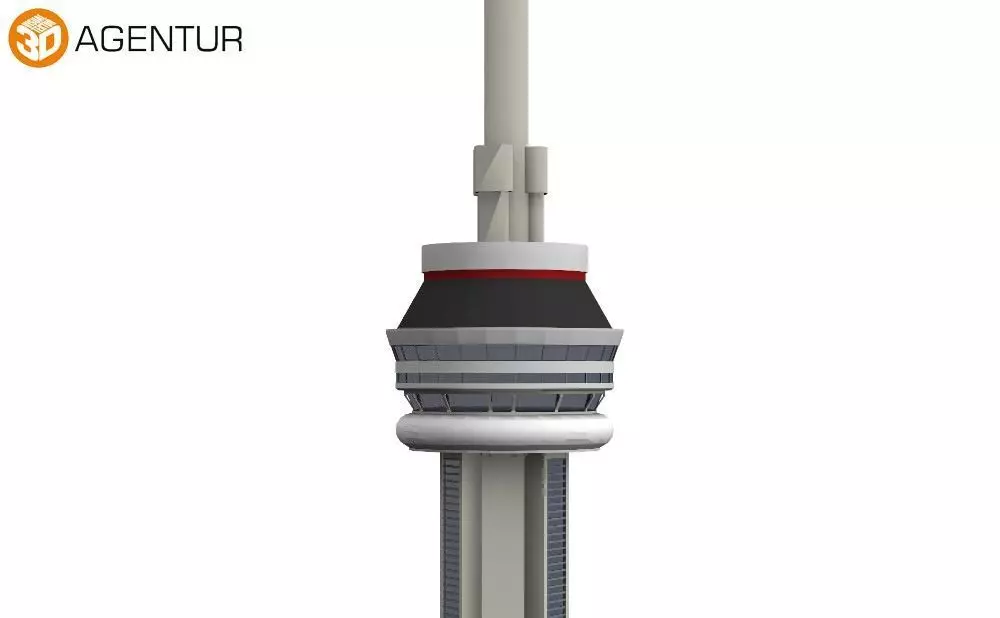 CN Tower Canadian National Tower - 3D Building Models 3D model_0