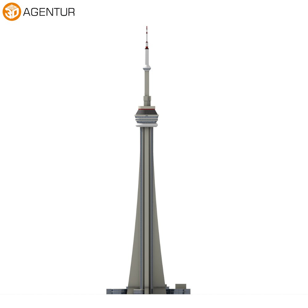 CN Tower Canadian National Tower - 3D Building Models 3D model_10