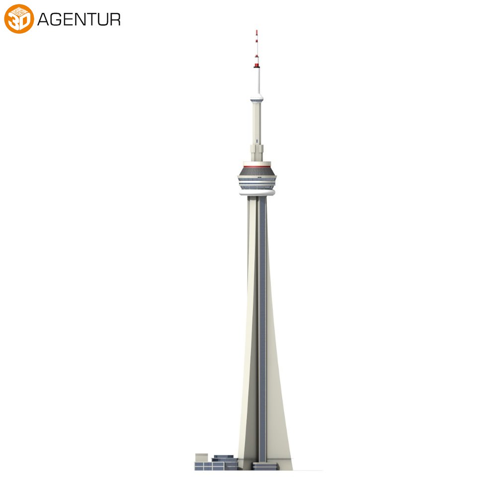 CN Tower Canadian National Tower - 3D Building Models 3D model_3