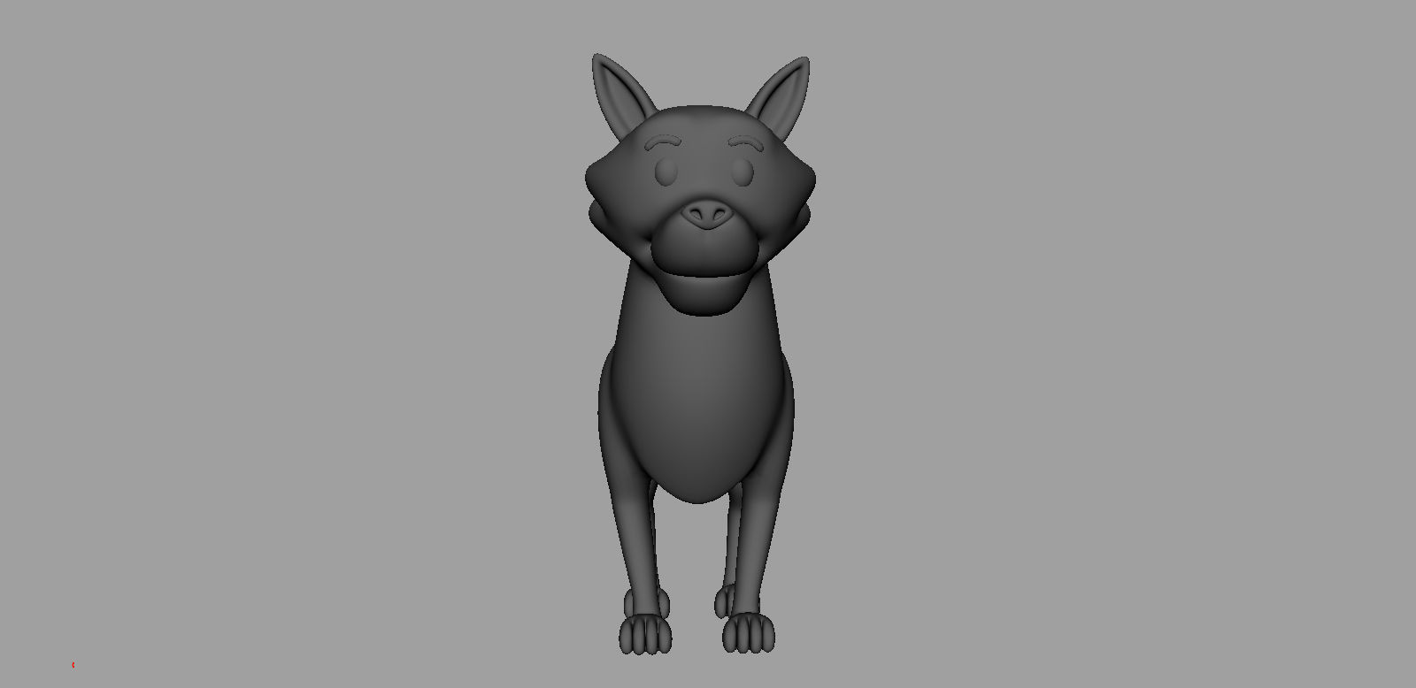 Wolf Rigged Low-poly 3D model_9