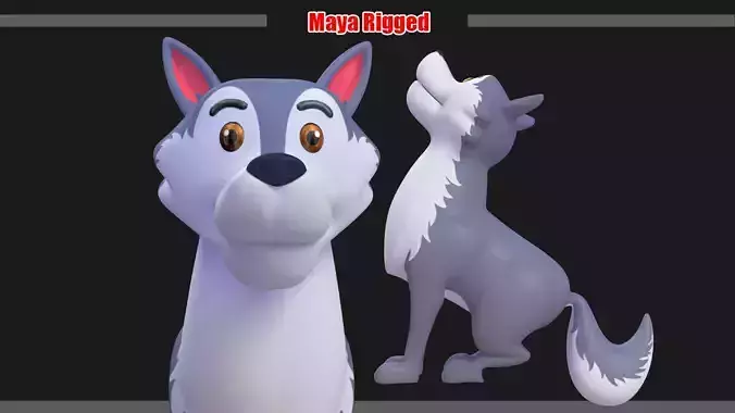 Wolf Rigged