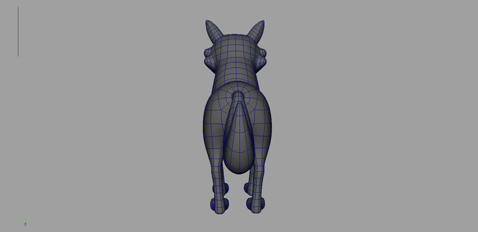 Wolf Rigged Low-poly 3D model_20
