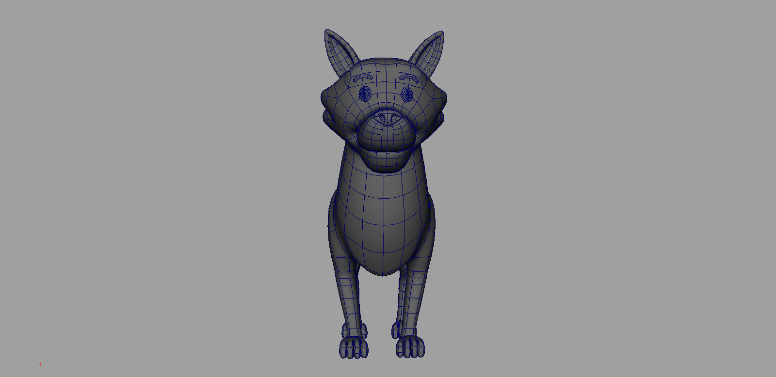 Wolf Rigged Low-poly 3D model_8