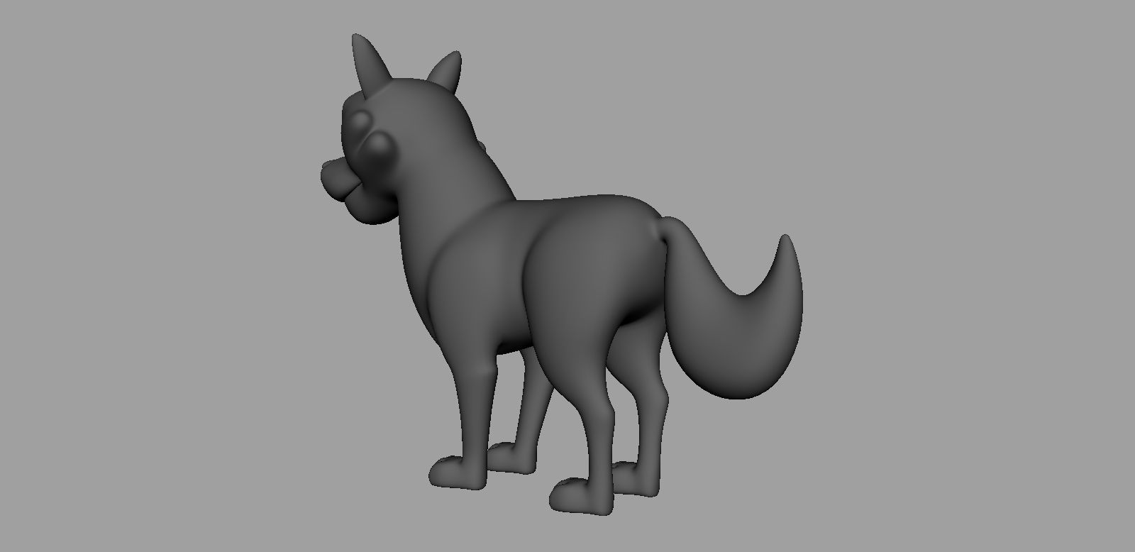 Wolf Rigged Low-poly 3D model_18