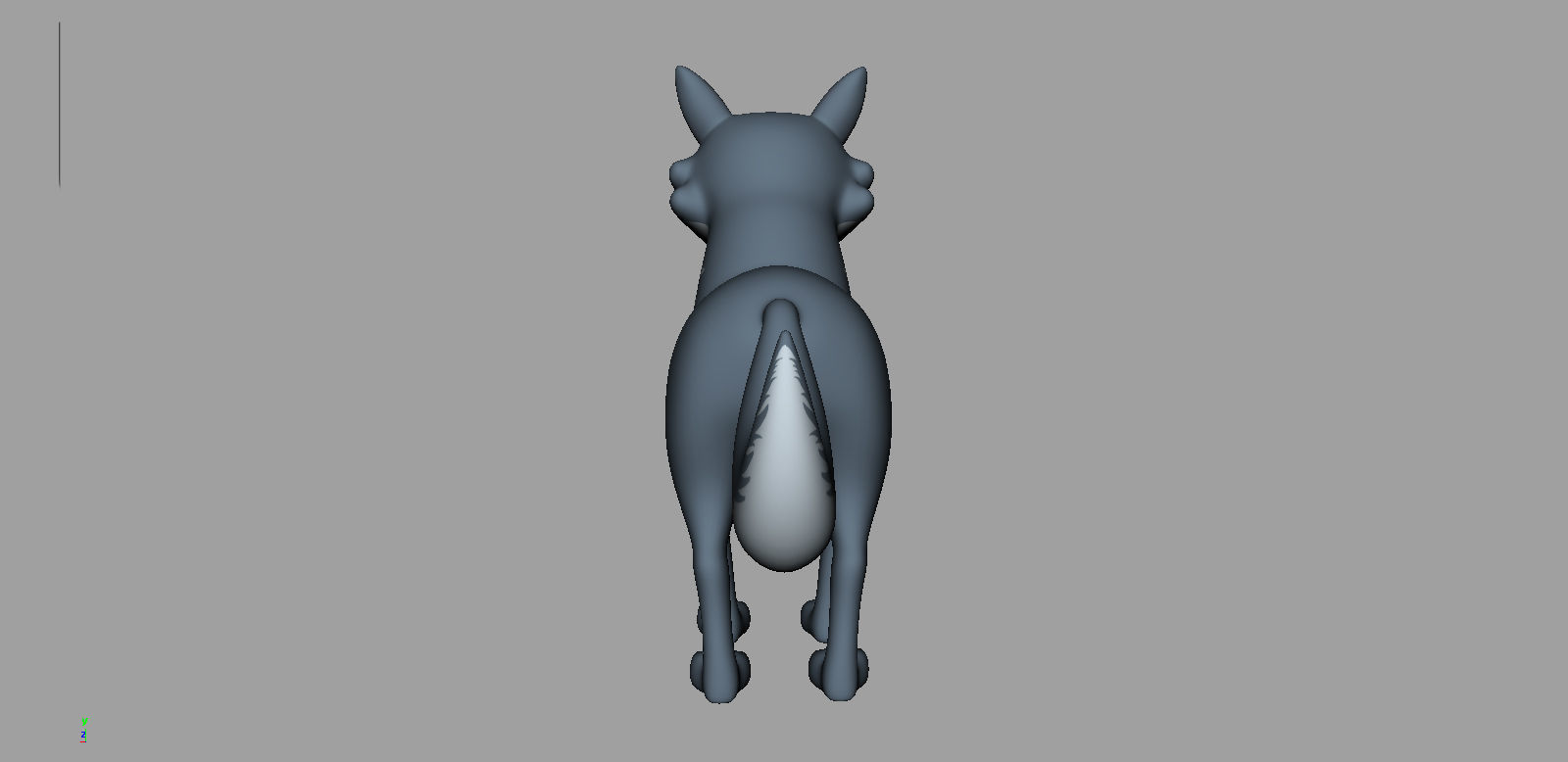 Wolf Rigged Low-poly 3D model_19