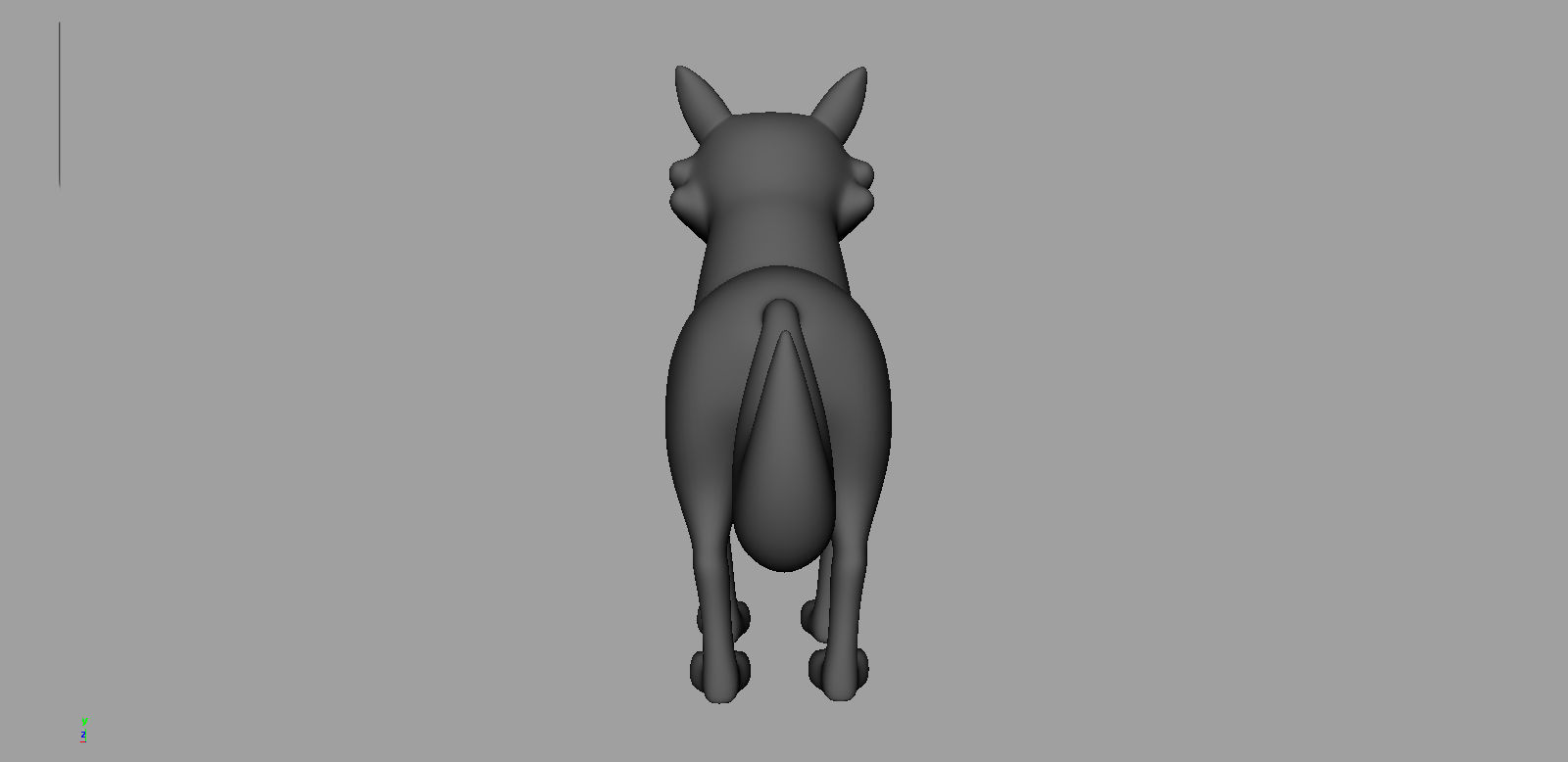 Wolf Rigged Low-poly 3D model_21
