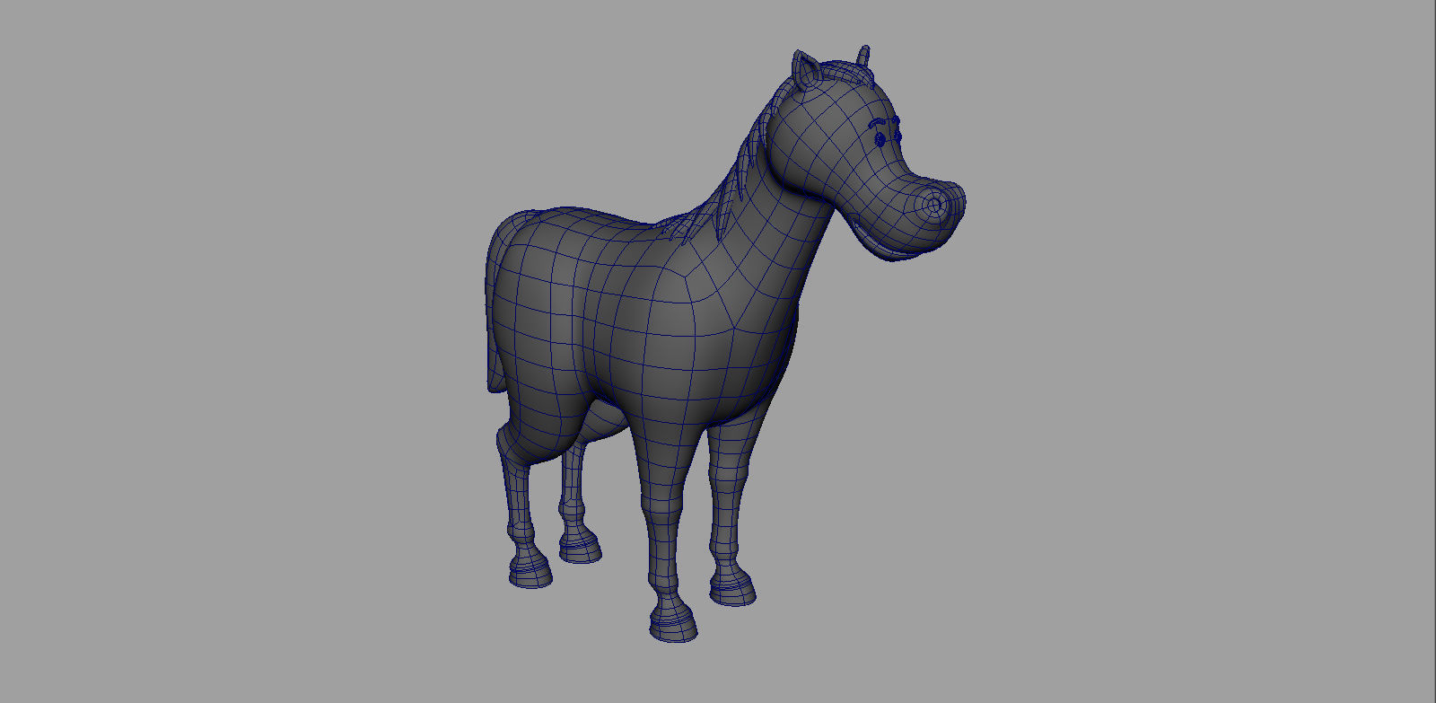 Horse Rigged Low-poly 3D model_13