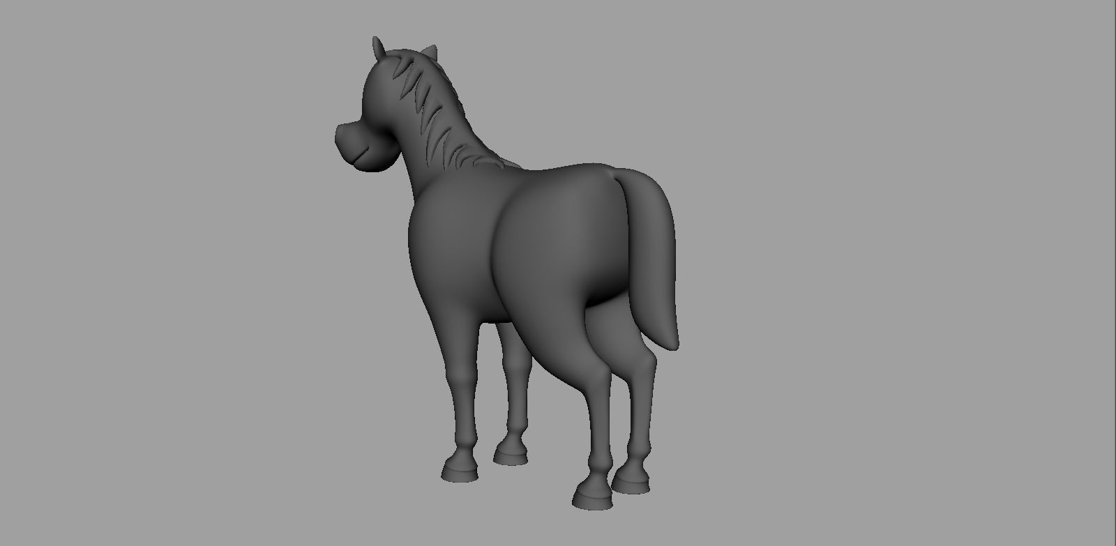 Horse Rigged Low-poly 3D model_17