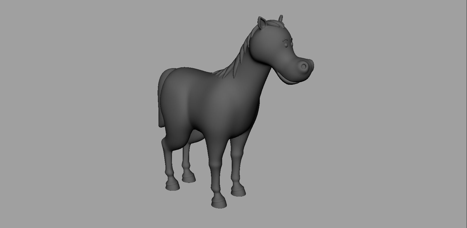 Horse Rigged Low-poly 3D model_14