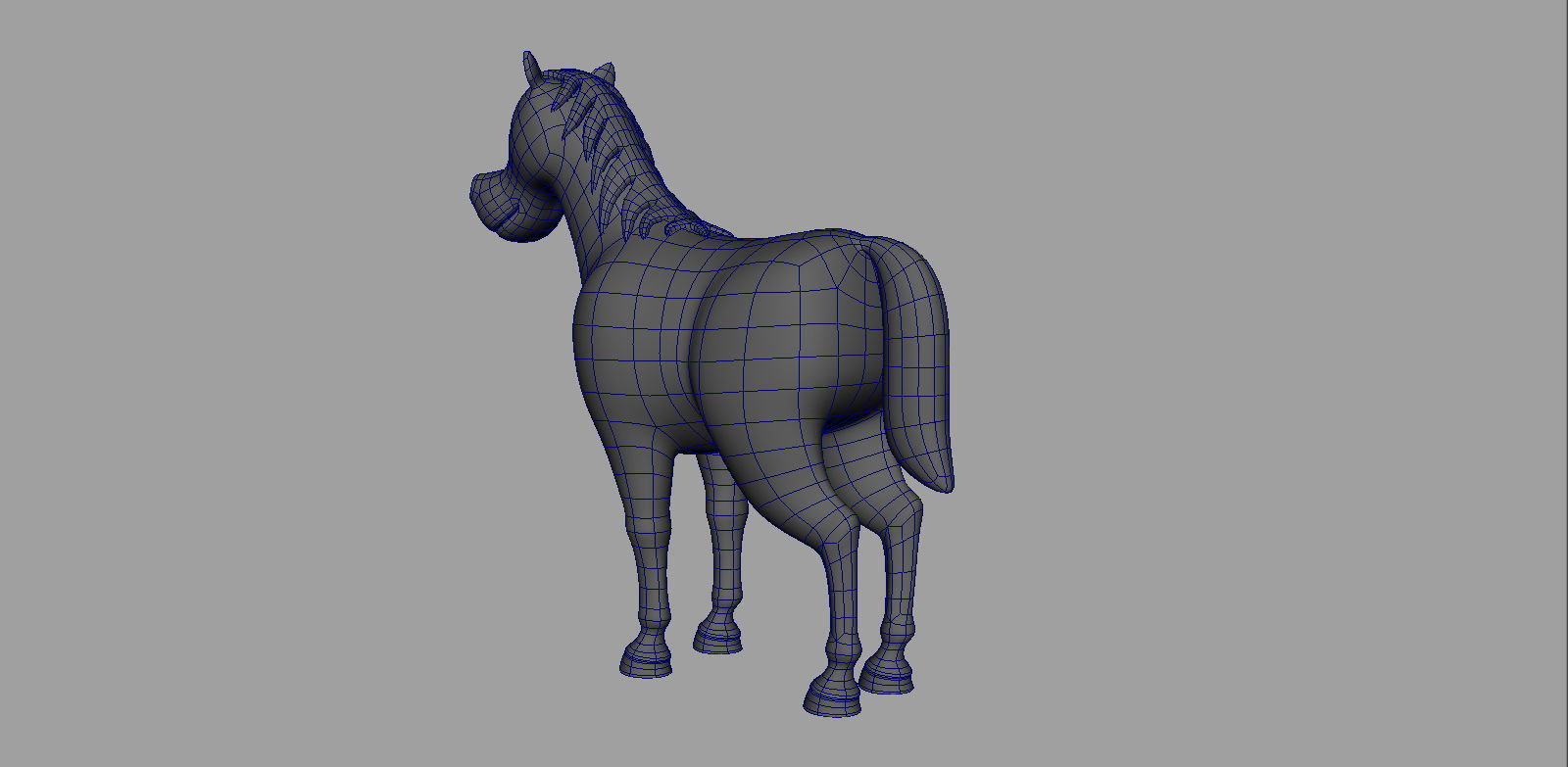 Horse Rigged Low-poly 3D model_16